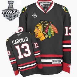 Daniel Carcillo Chicago Blackhawks Reebok Authentic Third 2015 Stanley Cup Jersey (Black)