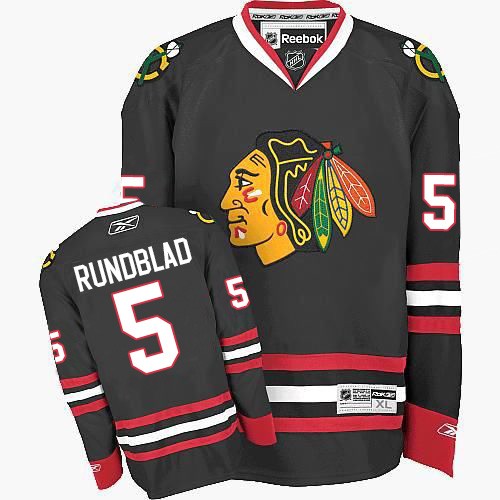 David Rundblad Chicago Blackhawks Reebok Authentic Third Jersey (Black)