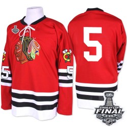 David Rundblad Chicago Blackhawks Mitchell and Ness Premier 1960-61 Throwback 2015 Stanley Cup Jersey (Red)