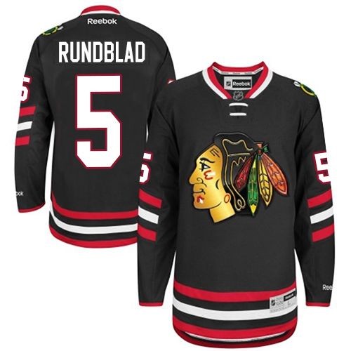David Rundblad Chicago Blackhawks Reebok Premier 2014 Stadium Series Jersey (Black)