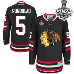 David Rundblad Chicago Blackhawks Reebok Premier 2014 Stadium Series 2015 Stanley Cup Jersey (Black)
