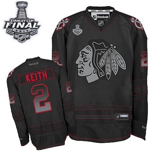 Duncan Keith Chicago Blackhawks Reebok Authentic Accelerator 2015 Stanley Cup Jersey (Black)