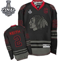 Duncan Keith Chicago Blackhawks Reebok Authentic 2015 Stanley Cup Jersey (Black Ice)