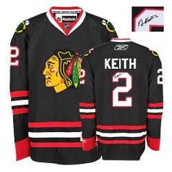 Duncan Keith Chicago Blackhawks Reebok Authentic Autographed Third Jersey (Black)