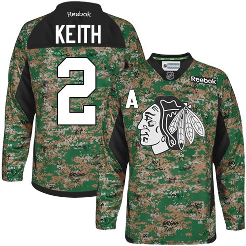 Duncan Keith Chicago Blackhawks Reebok Authentic Veterans Day Practice Jersey (Camo)