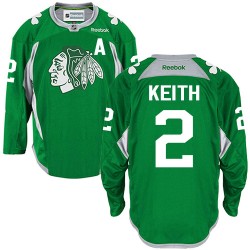 Duncan Keith Chicago Blackhawks Reebok Authentic Practice Jersey (Green)