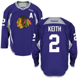 Duncan Keith Chicago Blackhawks Reebok Authentic Practice Jersey (Purple)