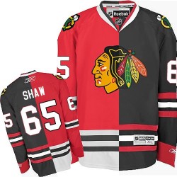 Andrew Shaw Chicago Blackhawks Reebok Authentic Split Fashion Jersey (Red/Black)