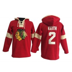 Duncan Keith Chicago Blackhawks Authentic Old Time Hockey Pullover Hoodie Jersey (Red)