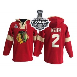 Duncan Keith Chicago Blackhawks Authentic Old Time Hockey Pullover Hoodie 2015 Stanley Cup Jersey (Red)