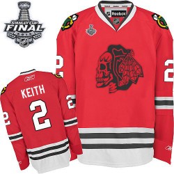 Duncan Keith Chicago Blackhawks Reebok Authentic Skull 2015 Stanley Cup Jersey (Red)