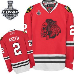 Duncan Keith Chicago Blackhawks Reebok Authentic Skull 2015 Stanley Cup Jersey (Red)
