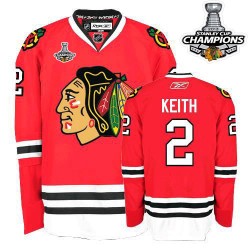 Duncan Keith Chicago Blackhawks Reebok Authentic 2013 Stanley Cup Champions Jersey (Red)
