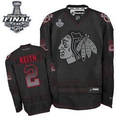 Duncan Keith Chicago Blackhawks Reebok Premier Accelerator 2015 Stanley Cup Jersey (Black)