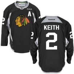 Duncan Keith Chicago Blackhawks Reebok Premier Practice Jersey (Black)