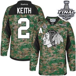 Duncan Keith Chicago Blackhawks Reebok Premier Veterans Day Practice 2015 Stanley Cup Jersey (Camo)