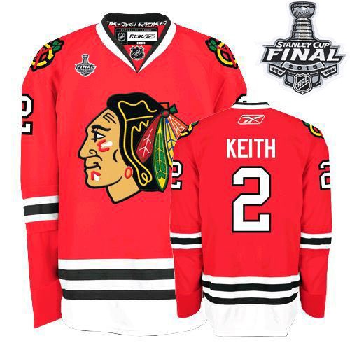 Duncan Keith Chicago Blackhawks Reebok Women's Authentic Home 2015 Stanley Cup Jersey (Red)