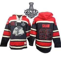 Andrew Shaw Chicago Blackhawks Premier Old Time Hockey Sawyer Hooded Sweatshirt 2015 Stanley Cup Jersey (Black)