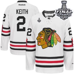 Duncan Keith Chicago Blackhawks Reebok Youth Premier 2015 Winter Classic 2015 Stanley Cup Jersey (White)