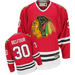 ED Belfour Chicago Blackhawks CCM Authentic Throwback Jersey (Red)