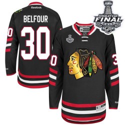 ED Belfour Chicago Blackhawks Reebok Authentic 2014 Stadium Series 2015 Stanley Cup Jersey (Black)