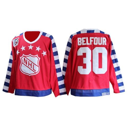 ED Belfour Chicago Blackhawks CCM Premier All Star Throwback 75TH Jersey (Red)