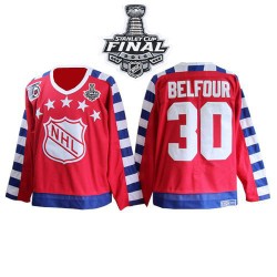 ED Belfour Chicago Blackhawks CCM Premier All Star Throwback 75TH 2015 Stanley Cup Jersey (Red)