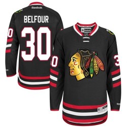 ED Belfour Chicago Blackhawks Reebok Premier 2014 Stadium Series Jersey (Black)