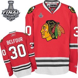 ED Belfour Chicago Blackhawks Reebok Premier Home 2015 Stanley Cup Jersey (Red)
