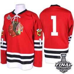 Glenn Hall Chicago Blackhawks Mitchell and Ness Authentic 1960-61 Throwback 2015 Stanley Cup Jersey (Red)