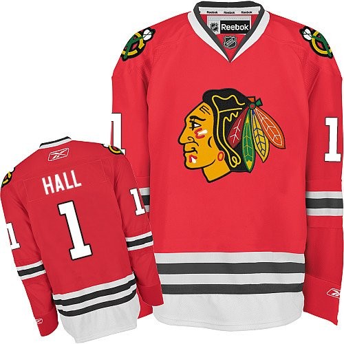 Glenn Hall Chicago Blackhawks Reebok Premier Home Jersey (Red)