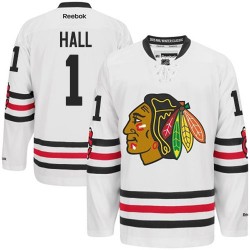 Glenn Hall Chicago Blackhawks Reebok Premier 2015 Winter Classic Jersey (White)