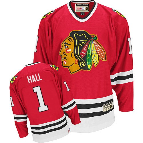 Glenn Hall Chicago Blackhawks CCM Premier Throwback Jersey (Red)