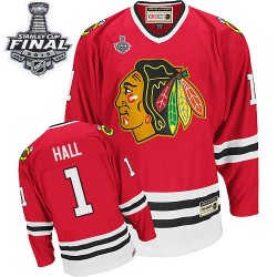 Glenn Hall Chicago Blackhawks CCM Premier Throwback 2015 Stanley Cup Jersey (Red)