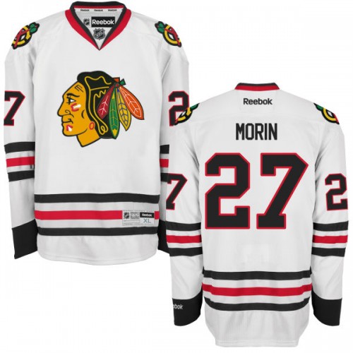 Jeremy Morin Chicago Blackhawks Reebok Premier Away Jersey (White)
