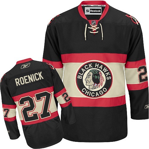 Jeremy Roenick Chicago Blackhawks Reebok Premier New Third Jersey (Black)
