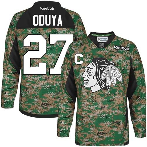 Johnny Oduya Chicago Blackhawks Reebok Authentic Veterans Day Practice Jersey (Camo)