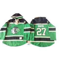Johnny Oduya Chicago Blackhawks Authentic Old Time Hockey St. Patrick's Day McNary Lace Hoodie Jersey (Green)