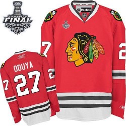 Johnny Oduya Chicago Blackhawks Reebok Premier Home 2015 Stanley Cup Jersey (Red)