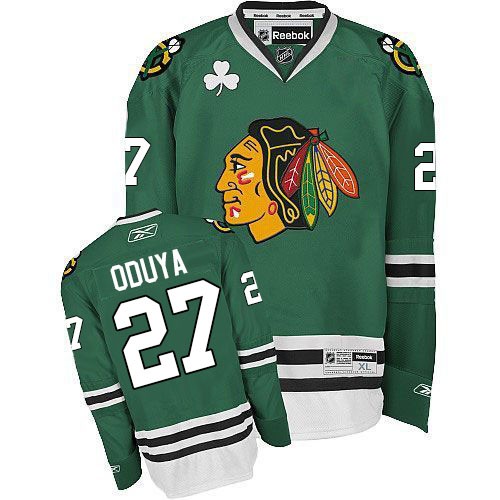 Johnny Oduya Chicago Blackhawks Reebok Premier Jersey (Green)