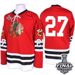 Johnny Oduya Chicago Blackhawks Mitchell and Ness Premier 1960-61 Throwback 2015 Stanley Cup Jersey (Red)