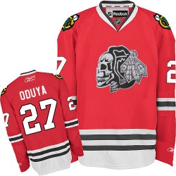 Johnny Oduya Chicago Blackhawks Reebok Youth Premier Red Skull Jersey (White)
