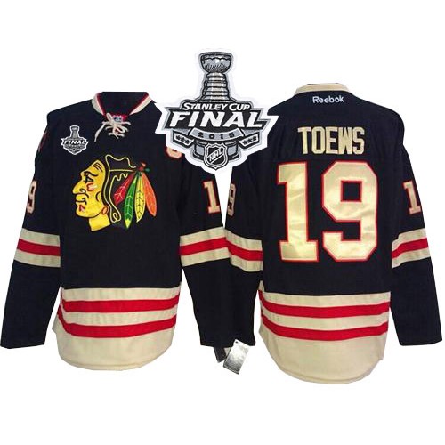 Jonathan Toews Chicago Blackhawks Reebok Authentic 2015 Winter Classic 2015 Stanley Cup Jersey (Black)