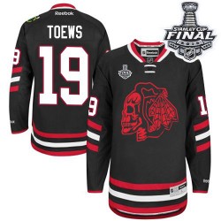 Jonathan Toews Chicago Blackhawks Reebok Authentic Red Skull 2014 Stadium Series 2015 Stanley Cup Jersey (Black)