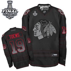 Jonathan Toews Chicago Blackhawks Reebok Authentic Accelerator 2015 Stanley Cup Jersey (Black)