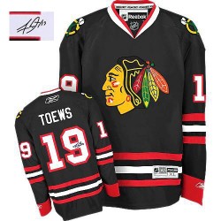 Jonathan Toews Chicago Blackhawks Reebok Authentic Autographed Third Jersey (Black)