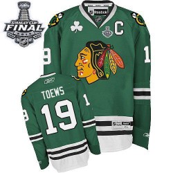 Jonathan Toews Chicago Blackhawks Reebok Authentic 2015 Stanley Cup Jersey (Green)