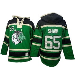 Andrew Shaw Chicago Blackhawks Premier Old Time Hockey Sawyer Hooded Sweatshirt Jersey (Green)