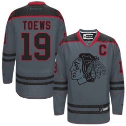 Jonathan Toews Chicago Blackhawks Reebok Authentic Charcoal Cross Check Fashion Jersey ()