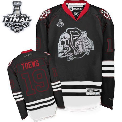 Jonathan Toews Chicago Blackhawks Reebok Authentic New 2015 Stanley Cup Jersey (Black Ice)